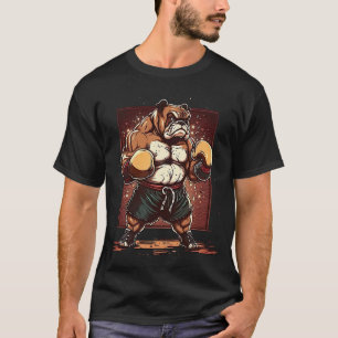 T-shirt Bulldog Boxe Badass