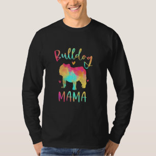 T-shirt Bulldog Mama Coloré anglais Bulldog Chien Maman