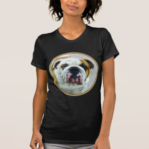 T-shirt Bulldog Painting - Joli art original chien
