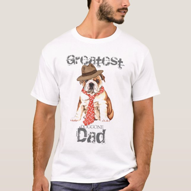 T-shirt Bulldog Papa (Devant)