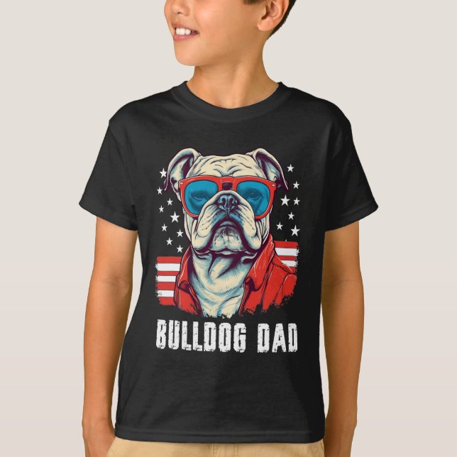 T-shirt Bulldog Papa (Devant)