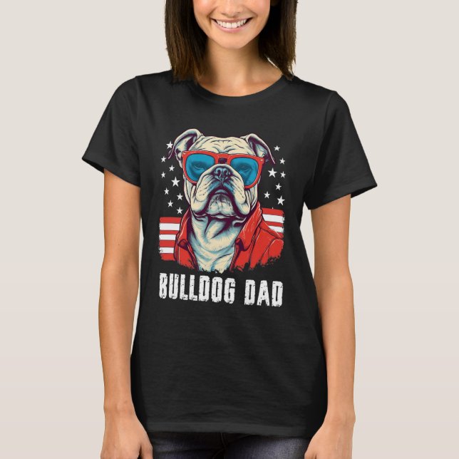 T-shirt Bulldog Papa (Devant)