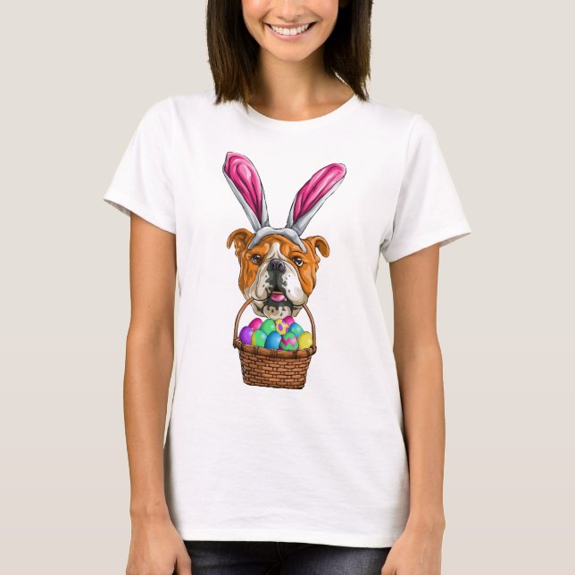 T-shirt Bulldog Pâques (Devant)