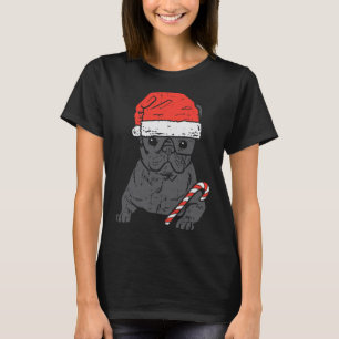 T-shirt Bulldog Père Noël Frenchie Chien Noël Noël Femmes