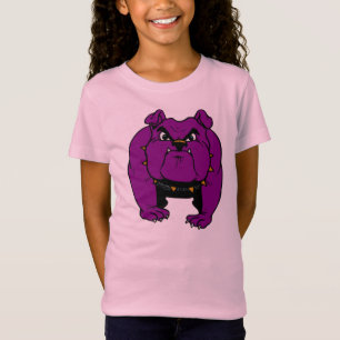 T-Shirt Bulldog pourpre
