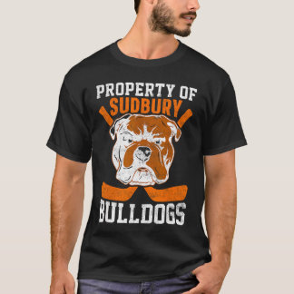T-shirt Bulldog Property of Sudbury Bulldogs Pet Dog retro