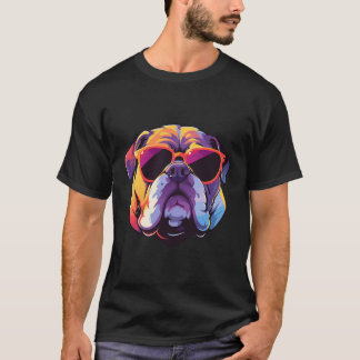 T-shirt Bulldog, propriétaire Amoureux des chiens américai