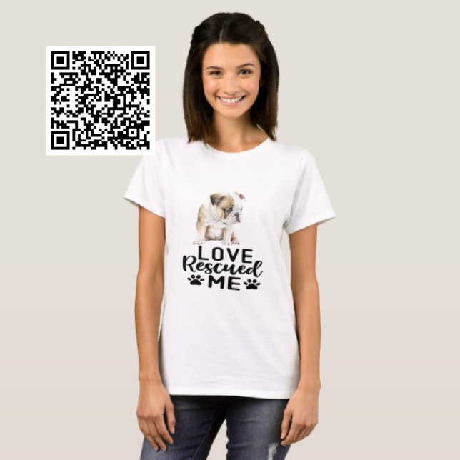 T-shirt Bulldog Puppy Love m'a Secouru (Créateur téléchargé)