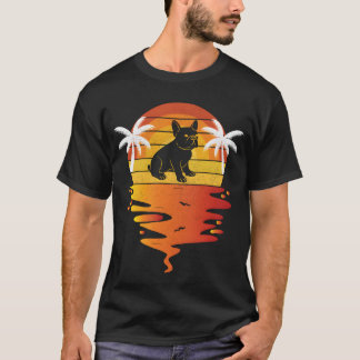 T-shirt Bulldog shirt 70s vintage retro sunset Bulldog gif