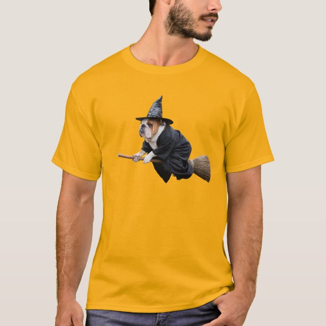 T-shirt Bulldog Witch (Devant)