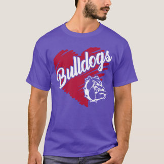 T-shirt Bulldogeam Masque Esprit Scolaire Go Dawgs Pour Ho