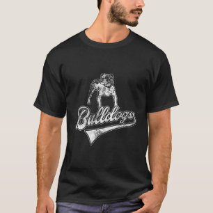 T-shirt Bulldogs École Ventilateur sportif Équipe Esprit M
