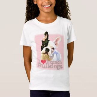 T-shirt Bulldogs français I Heart