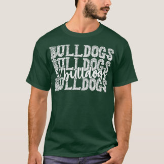 T-shirt Bulldogs Spirit Wear Jeu Jour École Mascotte Sport