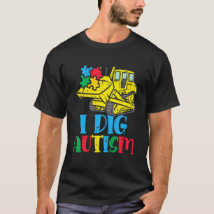 T-shirt Bulldozer pour enfants Je creuse un camion de sens