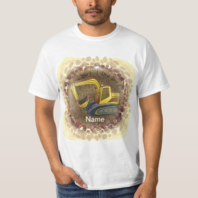 T-shirt bulldozer Really Dig Dirt  (Devant)