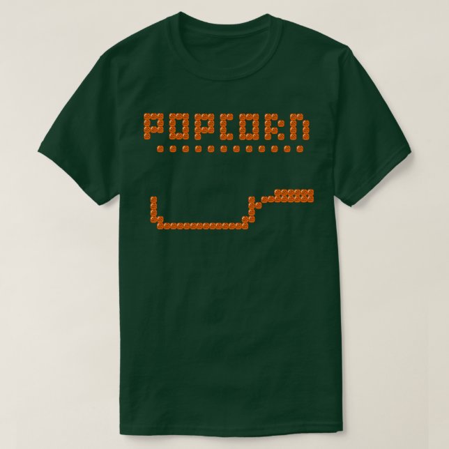 T-shirt Bulle Bobble Popcorn (Design devant)