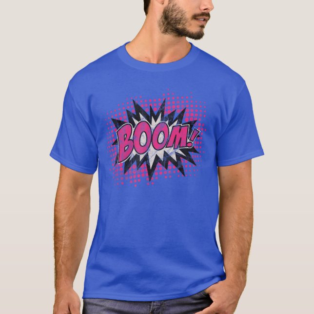 T-shirt Bulle de dialogue Boom Bang Pow Kaboom Explosion d (Devant)