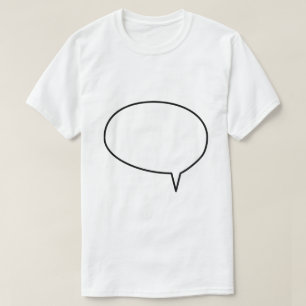 T-shirt Bulle de fenêtre de dialogue