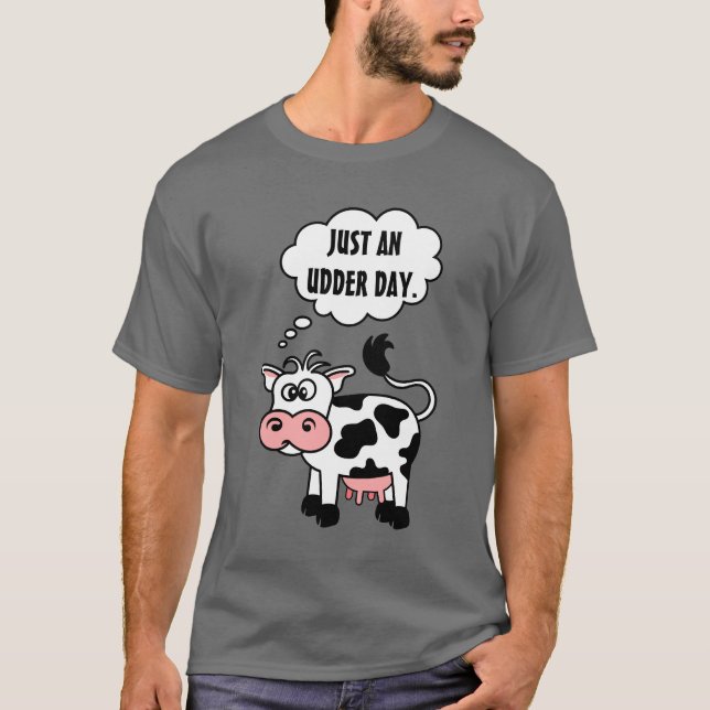 T-shirt Bulle de la parole de vache à bande dessinée (Devant)