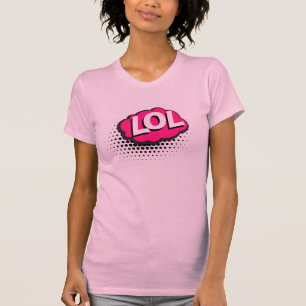T-shirt Bulle de texte de bande dessinée LOL