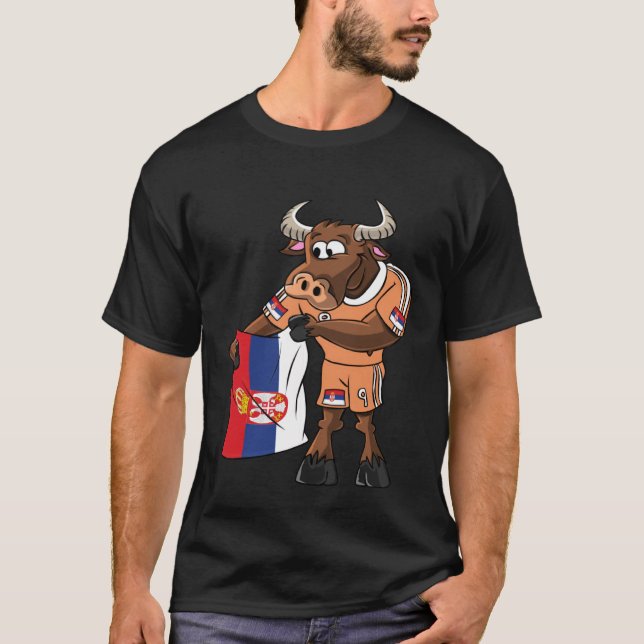 T-shirt Bulle de ventilateur de la Serbie (Devant)