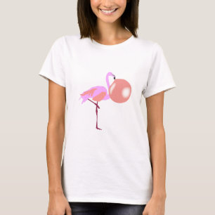 T-shirt Bulle Flamant rose de gomme à bulle