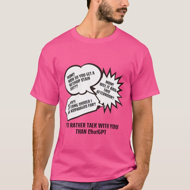 T-shirt Bulle | Message de la Fête des mères (Devant)