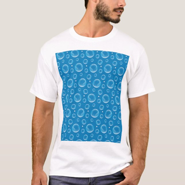 T-shirt Bulles bleues (Devant)