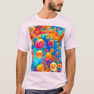 T-shirt Bulles colorées de la barrière de corail