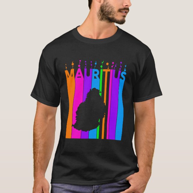 T-shirt Bulles Colorées de Maurice (Devant)