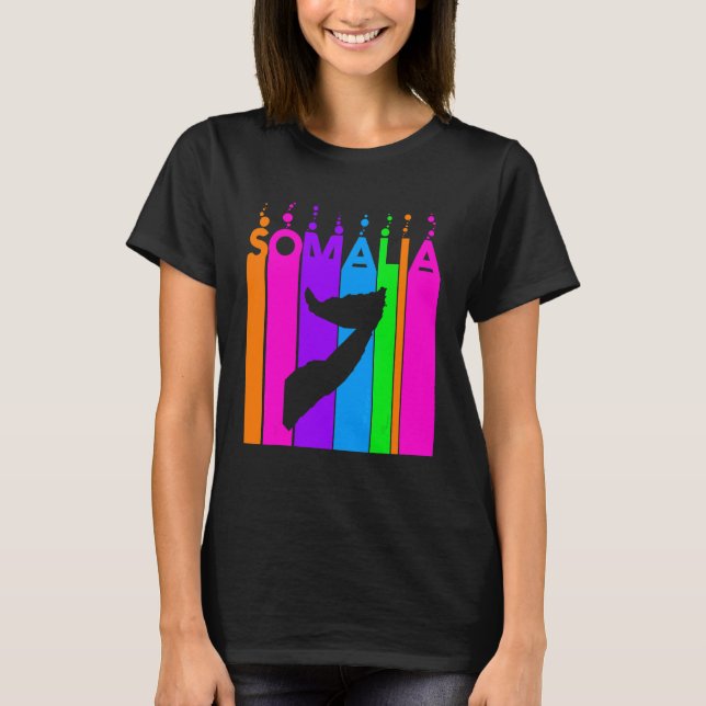 T-shirt Bulles Colorées de Somalie (Devant)