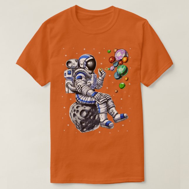 T-shirt Bulles d'astronautes (Design devant)