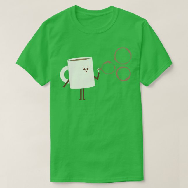T-shirt Bulles de café (Design devant)