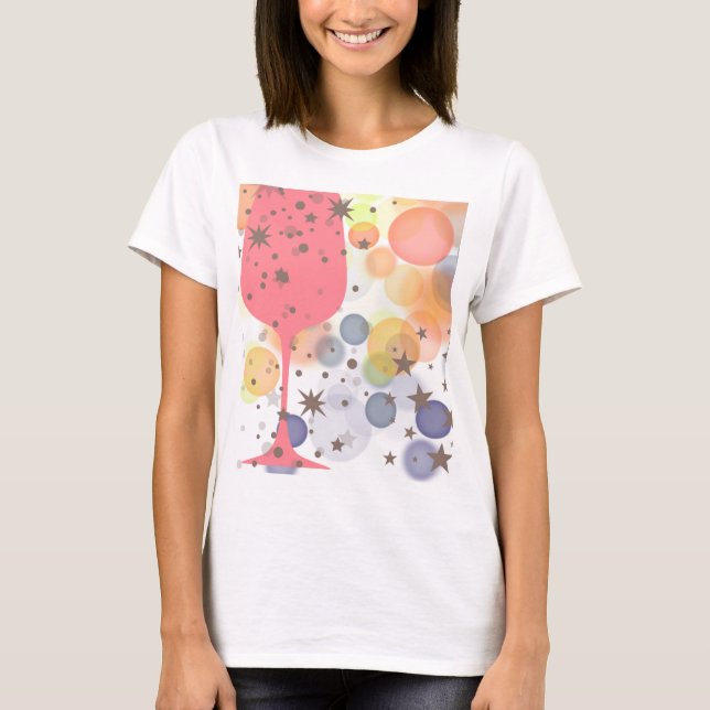 T-shirt Bulles de champagne (Devant)