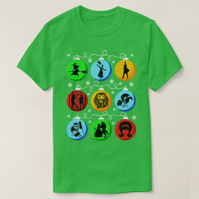 T-shirt Bulles de Noël Broadway (Design devant)