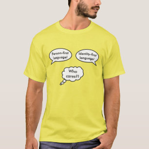 T-shirt Bulles de parole d'identité de personne