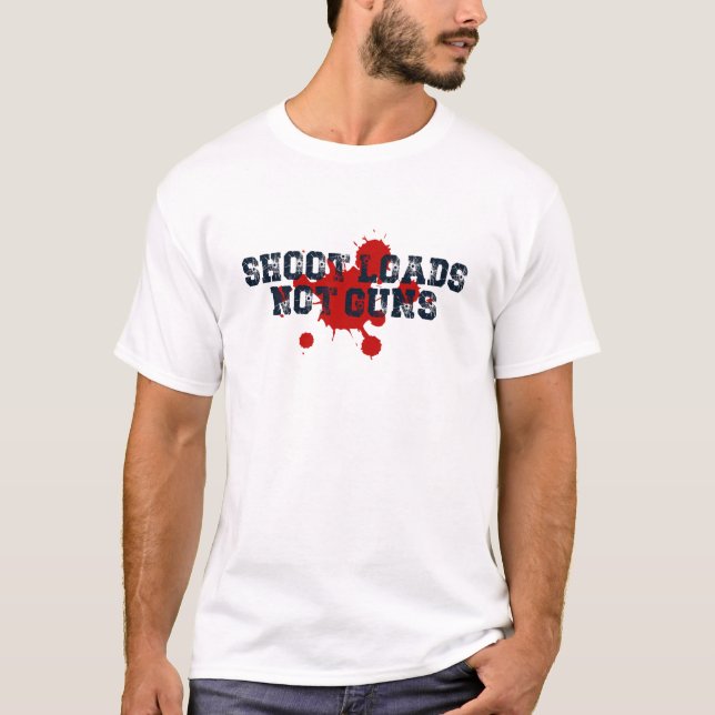 T-shirt Bulles et balles : charges, pas munitions (Devant)