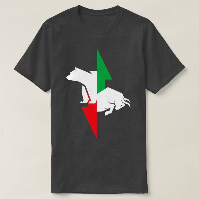 T-shirt Bulles et ours fx Forex marché stock avant (Design devant)