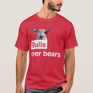 T-shirt Bulles sur les ours WallStreet Noir