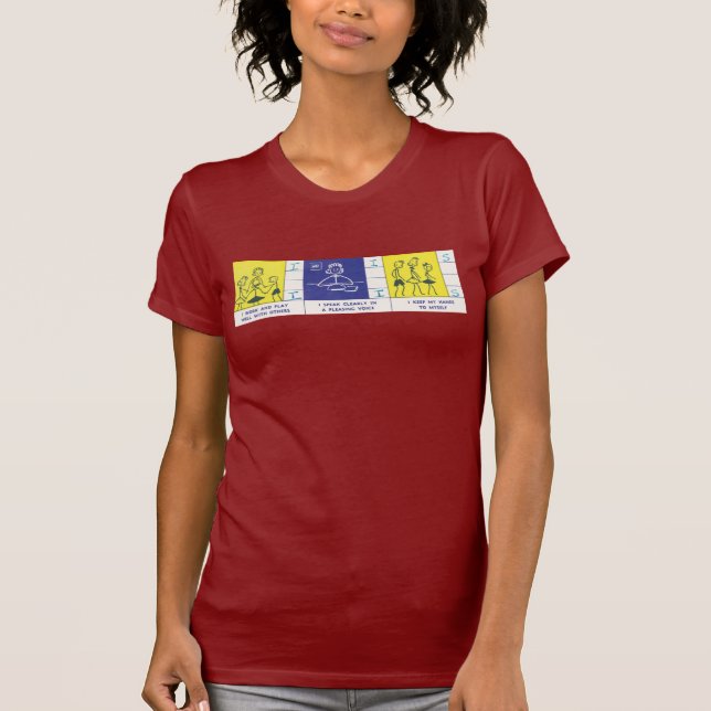 T-shirt Bulletin de jardin d'enfants (Devant)