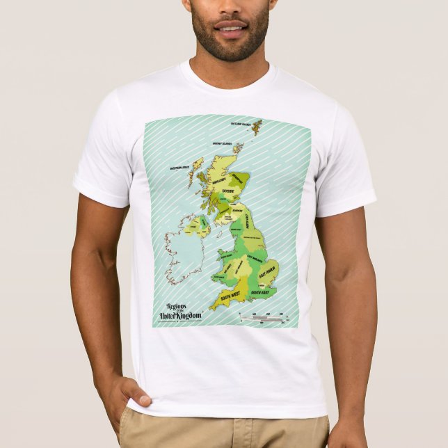 T-shirt Bulletin de navigation des îles britanniques de st (Devant)