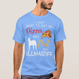 T-shirt Bullmastif Chien Pizza amant propriétaire Noël Bir