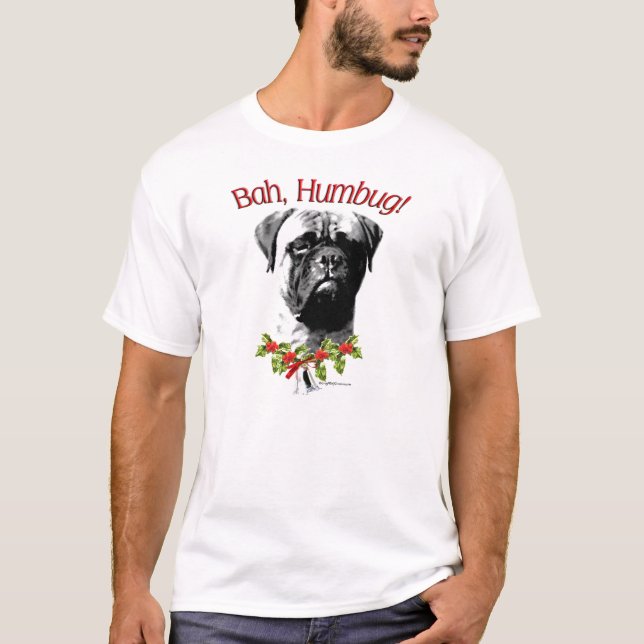 T-shirt Bullmastiff Bah Humbug (Devant)