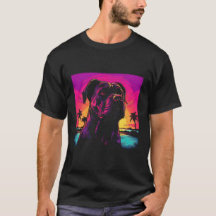 T-shirt Bullmastiff Chien style Vintage
