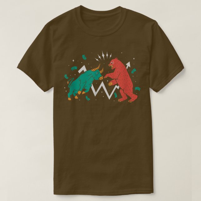 T-shirt Bulls Bears Stock Market (Design devant)