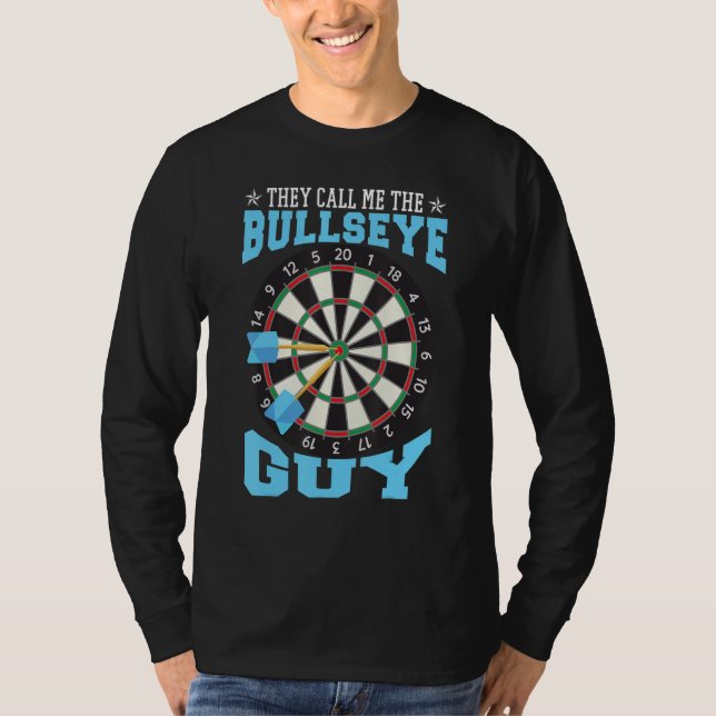 T-shirt Bullseye Guy Darts Dartboard Dart Player (Devant)