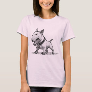 T-shirt Bullterrier en colère