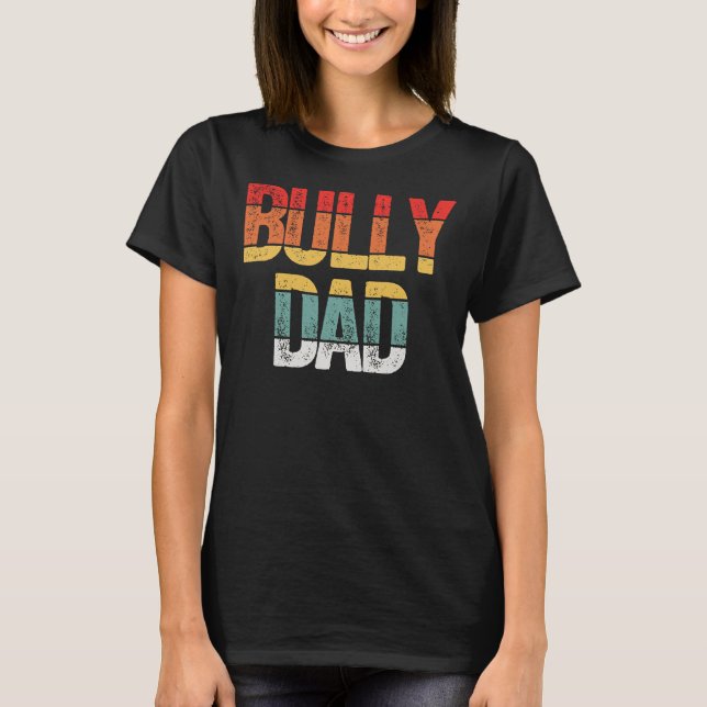 T-shirt Bully Papa Pitbull Chien Papa (Devant)