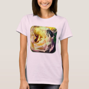 T-shirt Bumble Bee Rose Nature